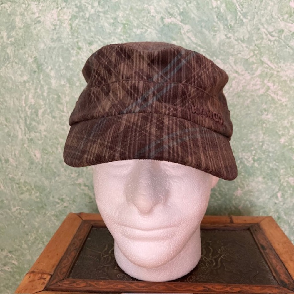 KANGOL flex-fit brown hat size L/XL, smoke free home, excellent pre-owned condit